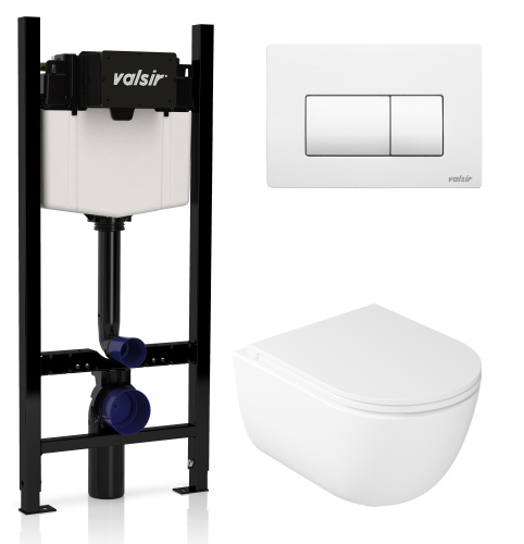 Комплект унитаза с инсталляцией VALSIR KIT VSWM 7334 Slim
